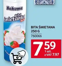Selgros Bita śmietana Bakoma 250g oferta