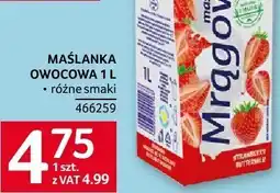 Selgros Maślanka owocowa 1L Mlekpol oferta