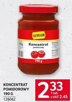 Selgros Koncentrat pomidorowy 190g Topseller oferta