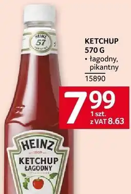 Selgros Ketchup Heinz łagodny, pikantny 570g oferta