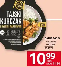 Selgros Danie Tajska Kurczak 360g Mealbox oferta