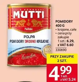Selgros Pomidory w puszce Mutti 400g oferta