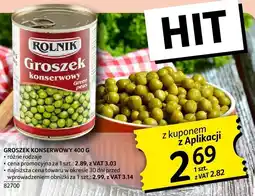 Selgros Groszek konserwowy Rolnik 400g oferta
