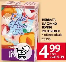 Selgros Herbata Irving 20 torebek oferta