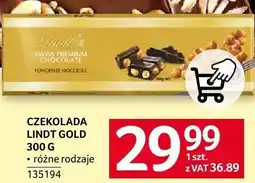 Selgros Czekolada Lindt Gold 300 g oferta