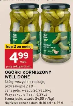 Stokrotka Ogórki korniszony Well Done oferta