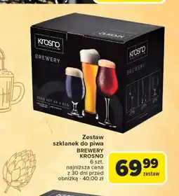 Carrefour Zestaw szklanek Krosno oferta