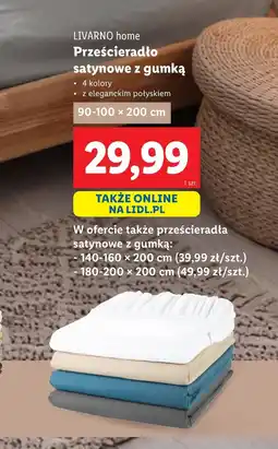 Lidl Prześcieradło z gumką Livarno oferta