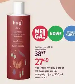 Rossmann Żel do mycia ciała energetyzujący whisky barber Hagi Men oferta