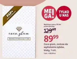 Rossmann Zestaw do wybielania zębów Coco Glam oferta