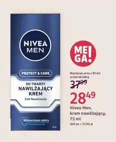 Rossmann Krem do twarzy nawilżający moisturizer Nivea Men Protect & Care oferta