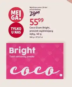 Rossmann Proszek do wybielania zębów bright Coco Glam oferta