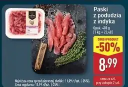 ALDI Paski z podudzia indyka Mięsne Specjały Zawsze Świeże (Aldi) oferta