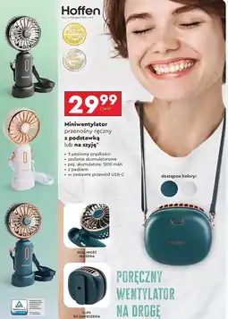 Biedronka Wentylator mini przenośny oferta