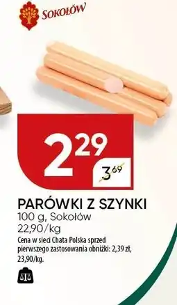 Chata Polska Parówki z szynki Sokołów oferta