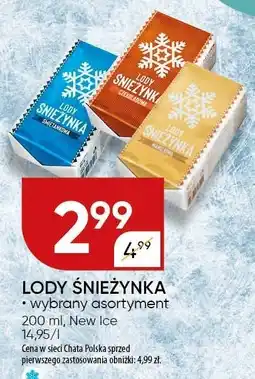 Chata Polska Lody Śnieżynka New Ice oferta