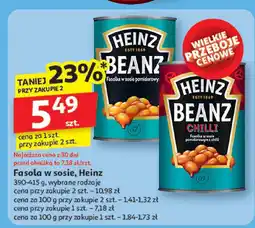 Auchan Fasola w sosie Beanz Heinz oferta