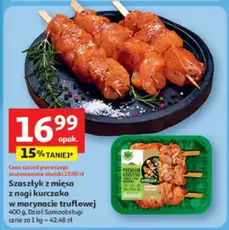 Auchan Szaszłyk z mięsa z nogi kurczaka w marynacie truflowej Auchan oferta