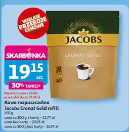 Auchan Kawa rozpuszczalna Jacobs Cronat Gold refill oferta