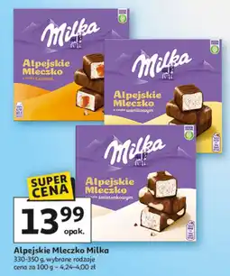 Auchan Cukierki Alpejskie Mleczko Milka oferta