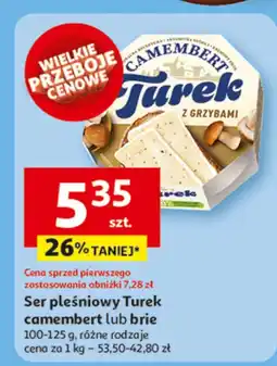 Auchan Ser pleśniowy camembert lub brie Turek oferta