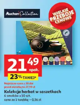 Auchan Herbata Kolekcja w saszetkach Auchan Collection oferta