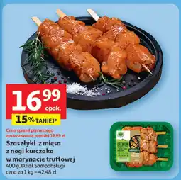 Auchan Szaszłyki z mięsa z nogi kurczaka w marynacie truflowej Auchan oferta