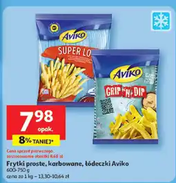 Auchan Frytki Aviko proste, karbowane, łódeczki oferta