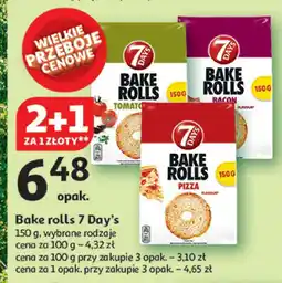Auchan Bake rolls 7 Day's różne rodzaje oferta