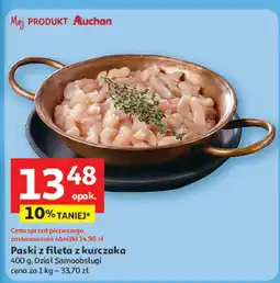 Auchan Paski z fileta z kurczaka Auchan oferta