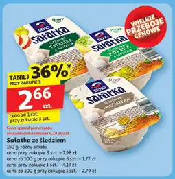 Auchan Sałatka ze śledziem różne smaki Seko oferta