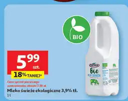 Auchan Mleko świeże ekologiczne 3,9% Auchan oferta
