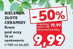 Kaufland BIELENDA ZŁOTE CERAMIDY Krem pod oczy 15 ml opakowanie oferta