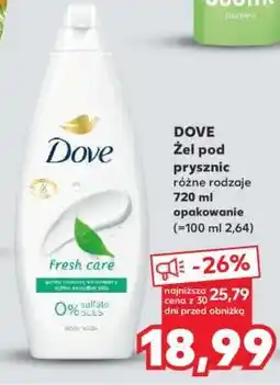 Kaufland Dove żel pod prysznic oferta