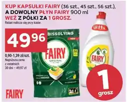 Stokrotka Market Kapsułki Fairy + Płyn Fairy 900 ml oferta