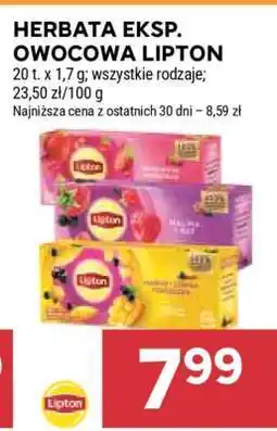 Stokrotka Market Herbata Eksp. Owocowa Lipton oferta