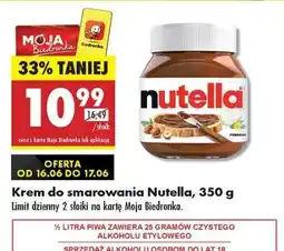 Biedronka Krem do smarowania Nutella 350 g oferta
