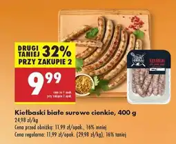 Biedronka Kiełbaski białe surowe cienkie, 400 g oferta