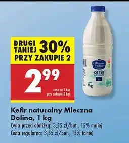 Biedronka Kefir naturalny Mleczna Dolina, 1 kg oferta