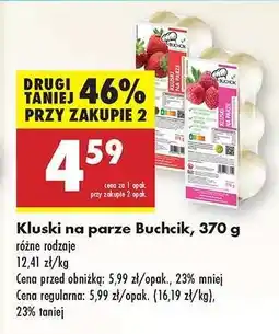 Biedronka Kluski na parze Buchcik, 370 g oferta