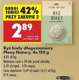 Biedronka Ryż biały długoziarnisty Plony Natury 4x150 g oferta
