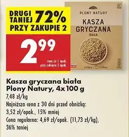 Biedronka Kasza gryczana biała Plony Natury 4x100 g oferta