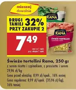 Biedronka Świeże tortellini Rana, 250 g oferta