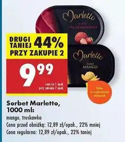 Biedronka Sorbet Marletto, 1000 ml oferta