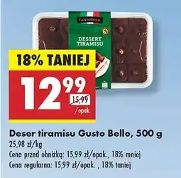 Biedronka Deser tiramisu Gusto Bello 500 g oferta