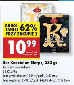 Biedronka Ser Kasztelan Sierpc, 380 g oferta