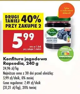 Konfitura jagodowa Rapsodia, 240 g