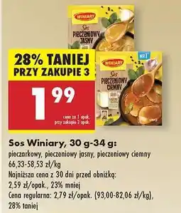Biedronka Sos Winiary, 30 g - 34 g oferta