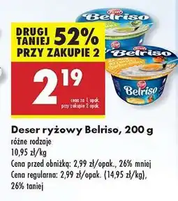 Biedronka Deser ryżowy Belriso, 200 g oferta