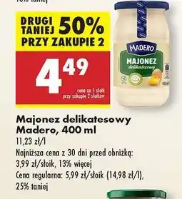 Biedronka MAJONEZ DELIKATESOWY MADERO, 400 ML oferta